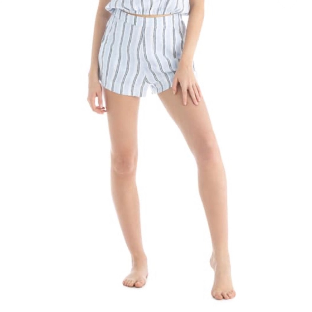 Tavik Bodhi Periwinkle Stripe Cover-Up Shorts Size Small